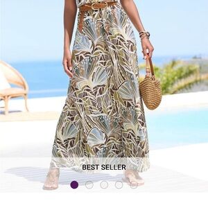 Brand new Lascana maxi!!!  Brown and Tan A-Line Maxi Dress for Resort Wear